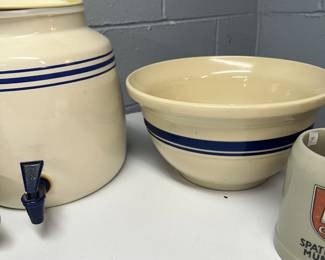 That Blue Stripe mixing bowl is huge and in MINT condition! 