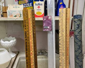 Yard sticks! A few collectible ones! 