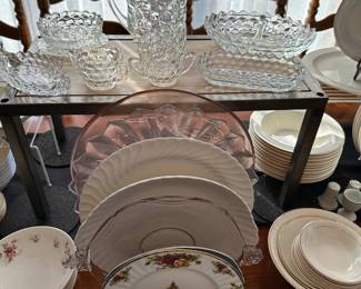 Two excellent sets of china! Great for everyday use! Fostoria and more! 