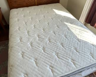 The mattress and boxspring are in EXCELLENT condition within no stains, rips or tears. As the bed in the guest room, it looks as if it was ever used! 