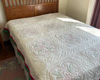 A beautiful solid wood Arts and Crafts style bed! 