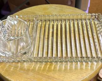 Atlas Hazel Snack Trays and Ash Tray! YUP eat and smoke! Set of 12 in excellent condition! 