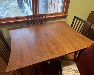 The table without the felt pads on it! 