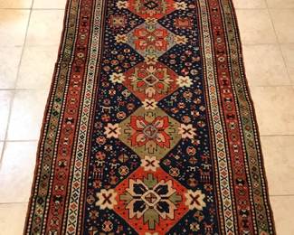 64. 38x710 125 Years Old Antique Kazak