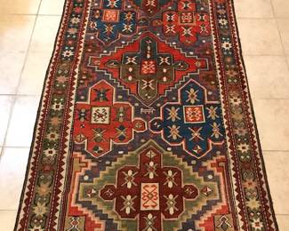 65. 38x710 100 Years Old Antique Kazak