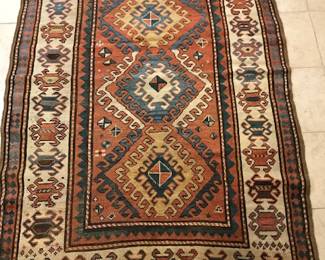 63. 4x56 150 Years Old Antique Kazak