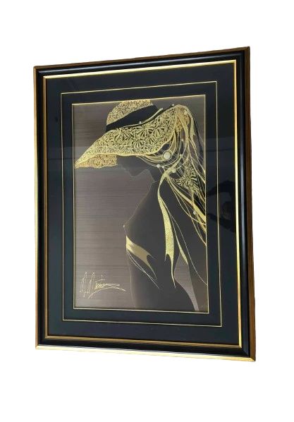 Large Signed Martiros Manoukian Limited Edition Artist Proof Embossed Serigraph 