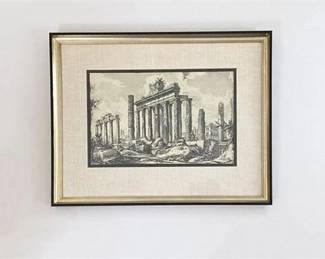 Ancient Temple Ruins Giovanni Battista Piranesi 