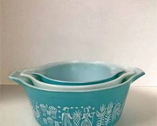 Pyrex Butterprint Cinderella Nesting Bowls