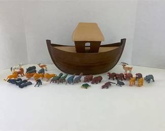 1960s Larami Noahs Ark Play Set 