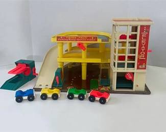 1970s Fisher Price Play Family Action Garage 
