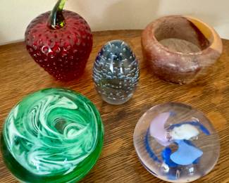 Glass paperweights