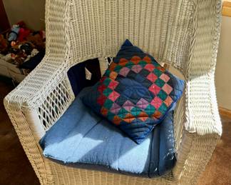 Wicker rocking chair