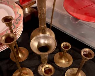 Brass candlesticks