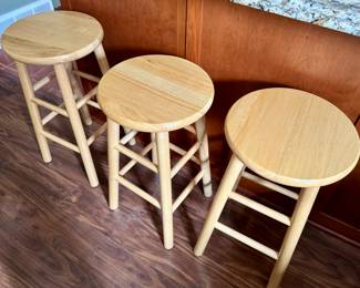 Wooden bar stools