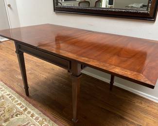 Sligh furniture company folding game table . top butterflies shown open 68" and 28.5 inches tall.$475.
