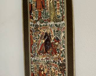 Vintage lined tapestery wall hanging 59" length, $135. 