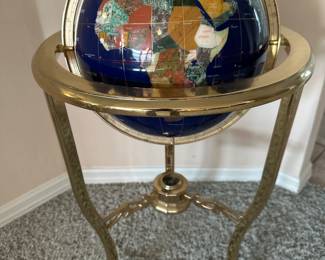 Glass Earth on metal stand