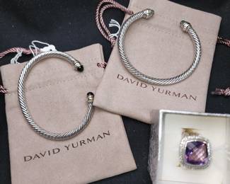 David Yurman earrings 
Amethyst Ring