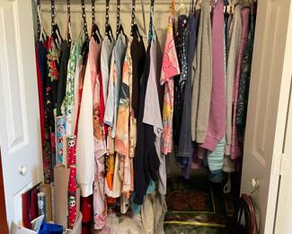 All clothes Large & extra large ( Very pretty)some medium