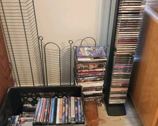 Collection of Mixed Media, CDs, Movies