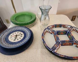Polish Pottery Clock