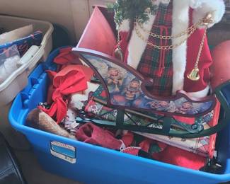 Bins Full of Christmas and Holiday Decor