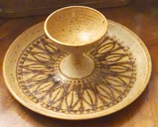 Vintage chip and dip platter