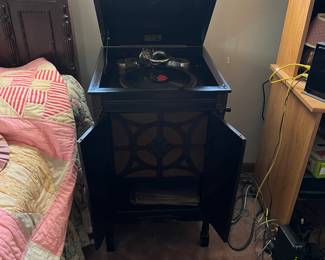 Victrola in great condition and has all of the mechanical parts.