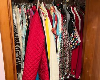 Lots of nice clothes, business style.