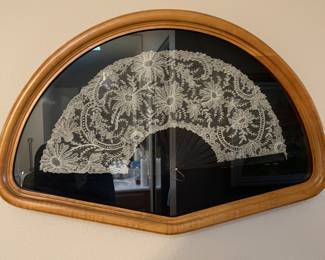 Exquisite handmade lace fan 
