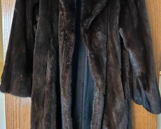Long mink coat