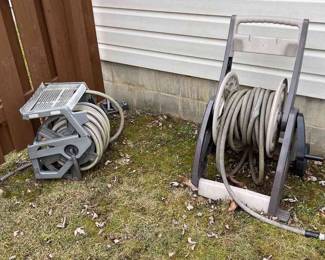 Two Hose Caddies w Hoses