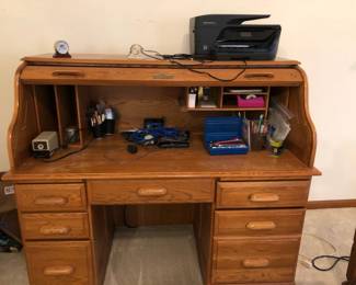 RollTop Desk with Printer  More