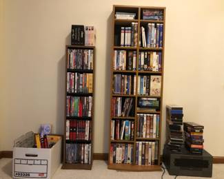 VHS, DVDs, Storage, Cassette Recorder