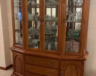 China Cabinet Full of Glassware