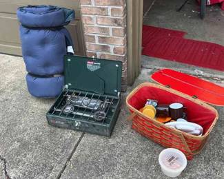 Air Mattress, Coleman, Vintage Picnic Set