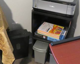 Printer, shredder
