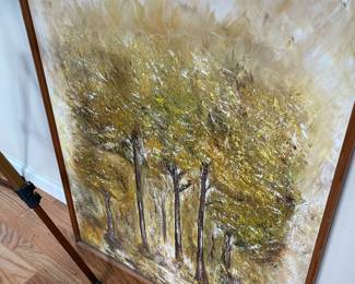 Golden Forest Oil Painting by Wood