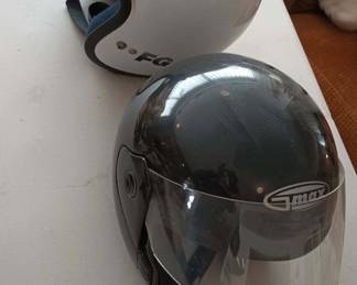 Max Open Face Motorcycle Helmet, 1985 HJC Open Face Motorcycle Helmet