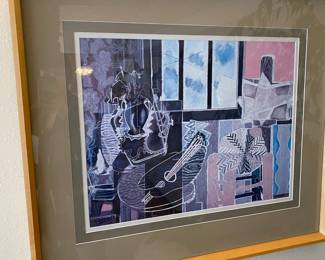 Framed and Matted Print - 1939 The Studio (Vase Before a Window)