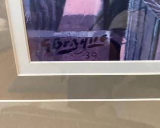 Framed and Matted Print - 1939 The Studio (Vase Before a Window)