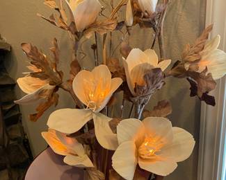  Lighted Sola Balsa Wood Magnolia Floral Bouquet 