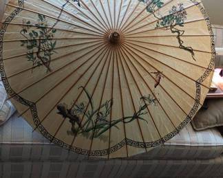 Japanese Rice Paper & Bamboo Umbrella