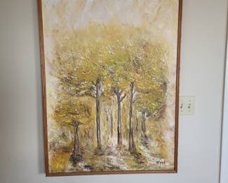 Golden Forest Oil Painting by Wood