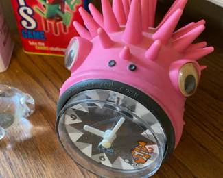 1990's MA Collection Pink Pufferfish Alarm Clock 
