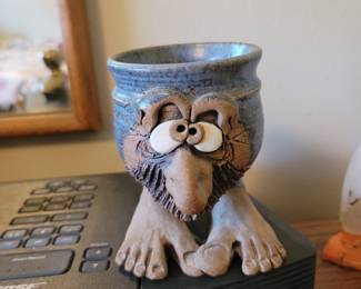 Pottery 3D Troll Face Mug