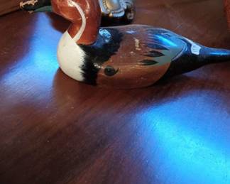 Wood Carved/Hand Painted Duck Sculpture