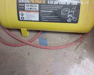 Central Pneumatic 5 Gallon Portable Air Tank