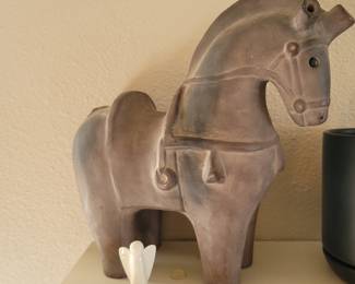 Terracotta Haniwa Style Horse